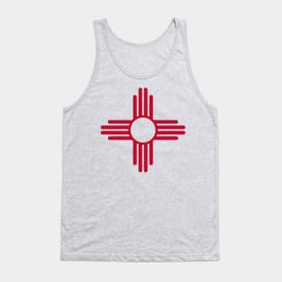 State Flag of New Mexico, USA - Zia Sun Symbol Tank Top